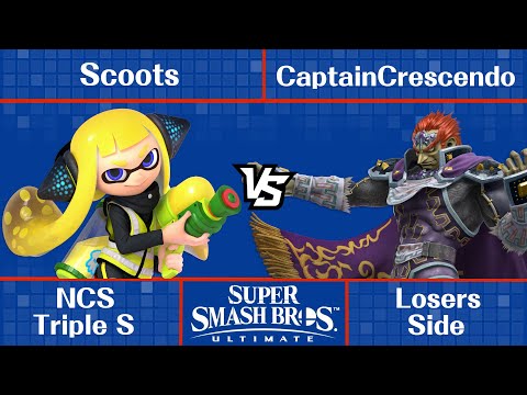 NCS Triple S - Scoots (Inkling) vs CaptainCrescendo (Ganondorf, Banjo) - Ultimate Singles
