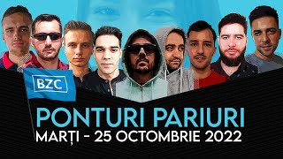 Ponturi pariuri sportive 25.10.2022