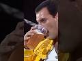 Freddie Mercury Drinks Beer At The 1986 Wembley Concert Freddiemercury Queen Shorts