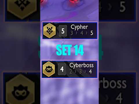 New SET 14 ! 5 Cypher + 4 Cyberboss | TFT SET 14 #tftset14 #teamfighttactics