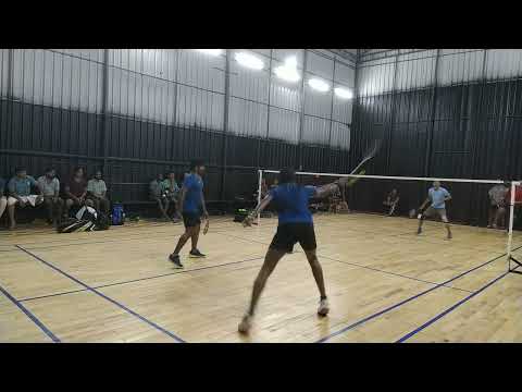 ABC 7th Cherthala cluster badminton tournament C category 2nd round Suresh & Jomon Vs Sibin & Rinson