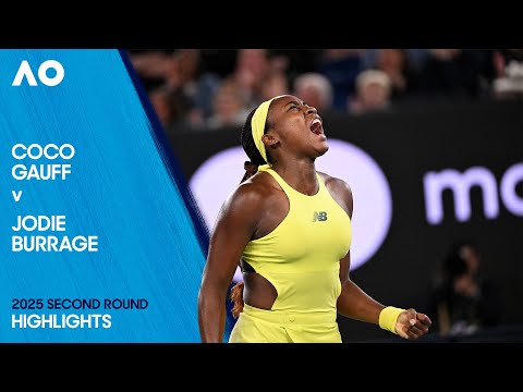 Coco Gauff v Jodie Burrage Highlights | Australian Open 2025 Second Round