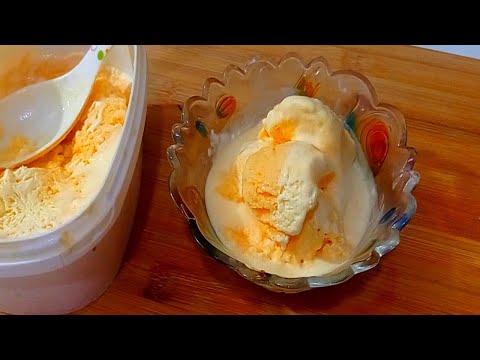 কোন প্রকার কালার ও এসেন্স ছাড়াই পারফেক্ট অরেঞ্জ আইসক্রিম|orange ice-cream recipe||ice_cream