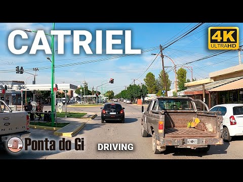 [4K] CATRIEL #driving TOUR virtual 2023 RÍO NEGRO -Ciudad Capital del Petróleo- PATAGONIA ARGENTINA