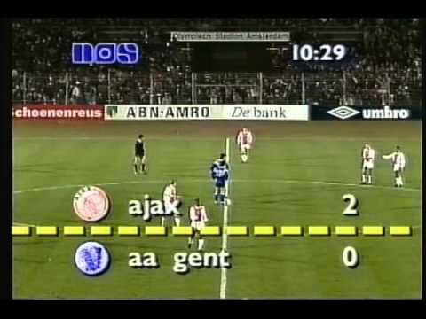 1992 March 18 Ajax Amsterdam Holland 3 KAA Gent Belgium 0 UEFA Cup