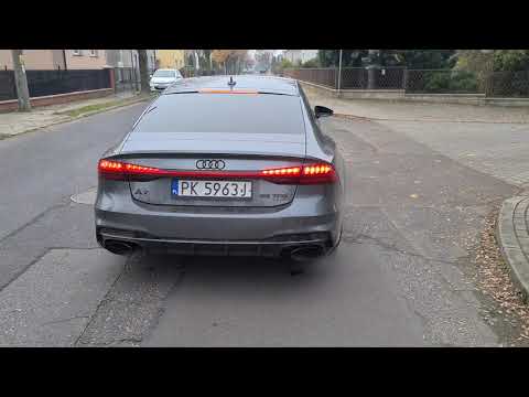 LAUNCH CONTROL AUDI A7 55 TFSI 2019 with RS7 exhaust