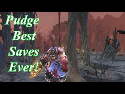 Dota 2 Pudge best hook save