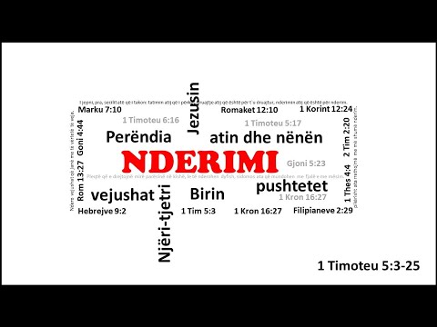 Nderimi 1 Tim 5:3-25 E diele 10 Maj 2020
