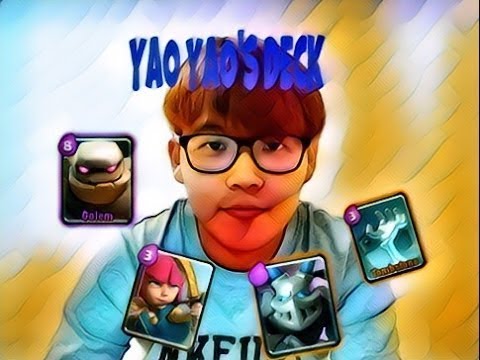 GamingwithTad vs. TMD YaoYao - Clash Royale OMG! HIS DECK DESTROY'S