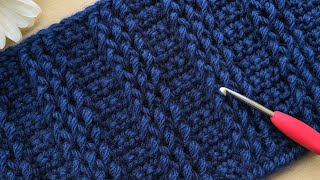 Fun Texured Crochet Stitch Pattern for a Blanket 🧶