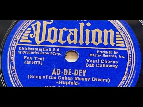 Ted Weems & Perry Como "Ad-De-Dey (Song of the Cuban Money Divers)" 1939 Herman Hupfeld song