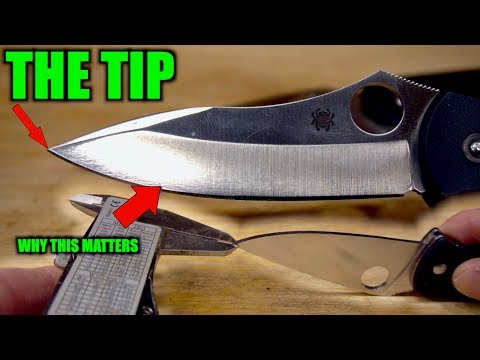 KNIFE SHARPENING TIPS 3 | The tip, and why its difficult to sharpen.