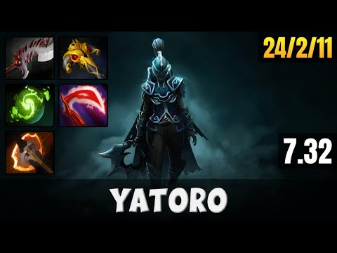 YATORO Phantom Assassin TOP LANE Gameplay WITH 24 KILLS | Dota 2 Full Game