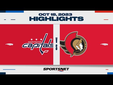 NHL Highlights | Capitals vs. Senators - October 18, 2023