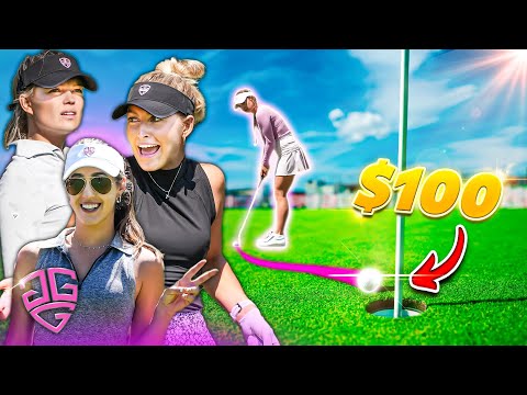 We played for $100 A HOLE…… Golf Girl Games!