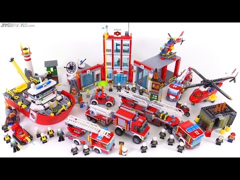 LEGO City 2016 Firefighting sets together!
