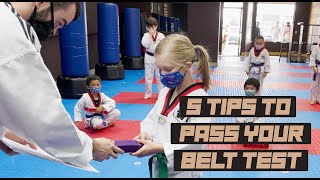 How to Pass Your Belt Test: 5 Tips from a Taekwond