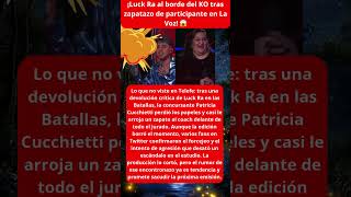 ¡Luck Ra al borde del KO tras zapatazo de participante en La Voz! 😱