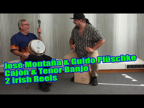 Jose Montana & Guido Plüschke - two Irish Reels - Cajon & Tenor Banjo - Flamenco meets Irish Folk