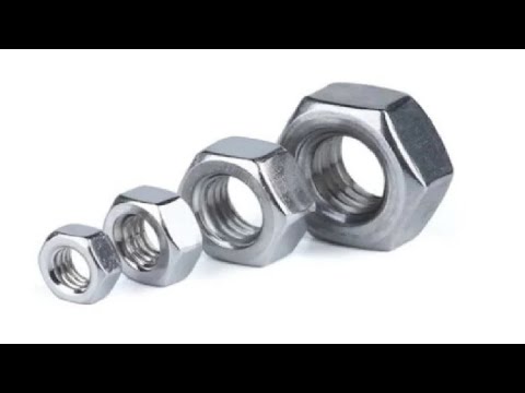 SSF Hexagonal Stainless Steel Hex Nut, Thickness: 8MM, Size: 3/8