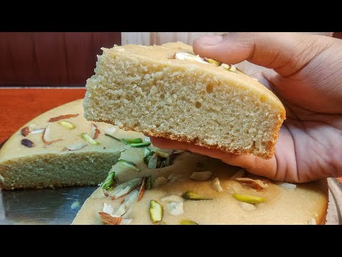 Vanilla Sponge Cake | Eggless Atta Cake Without Maida, Oven, Condensed milk, Butter | Healthy Cake