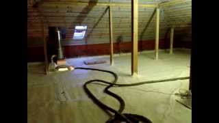 Утепление чердака пенополиуретаном (ППУ)