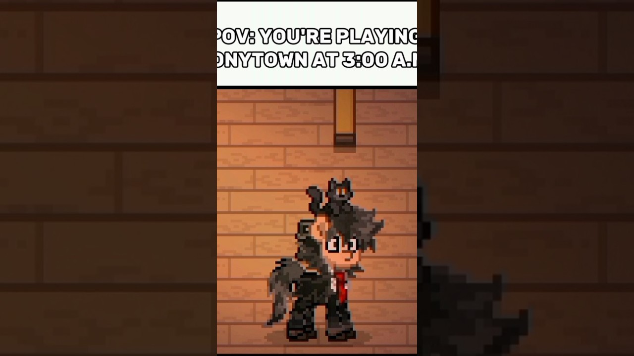 WHEN YOU'RE PLAYING PONYTOWN AT 3:00 A.M. #ponytown #mylittlepony #edit #meme #backrooms #3am