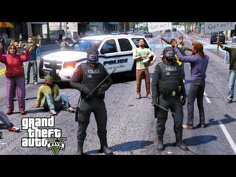GTA 5 LSPDFR #755 Police Shutting Down A Gathering To Prevent Virus Outbreak From Spreading
