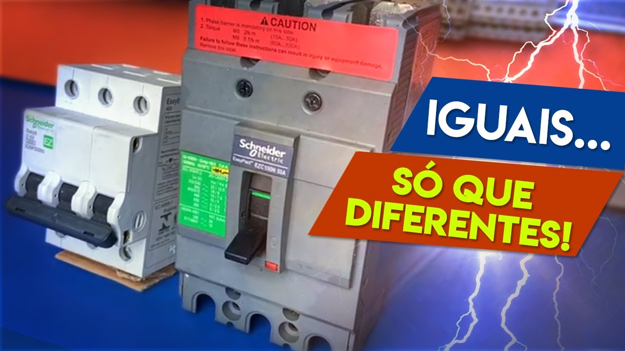 🤔 Difícil de ACREDITAR, mas esses DOIS DISJUNTORES têm a MESMA CORRENTE