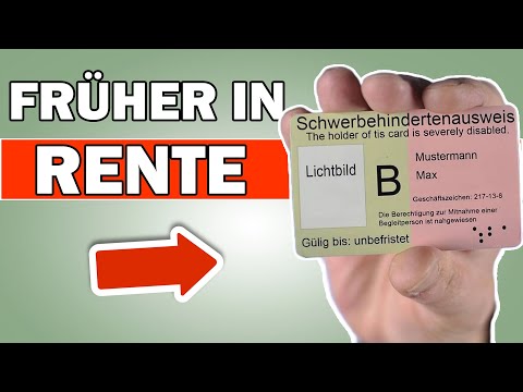 Früher in Rente mit Schwerbehinderung 💥(SO klappt es)🤯