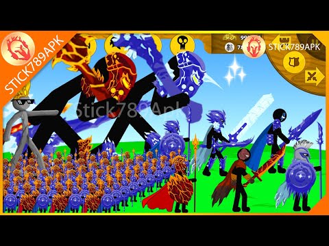 STICK FIGURE WRATHNAR, XIPHOS ICE, GRIFFON LAVA VS FINAL BOSS | Stick War Legacy Mod | Stick789Apk