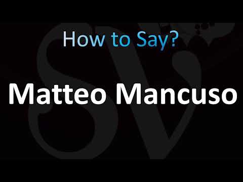 How to Pronounce Matteo Mancuso (CORRECTLY!)