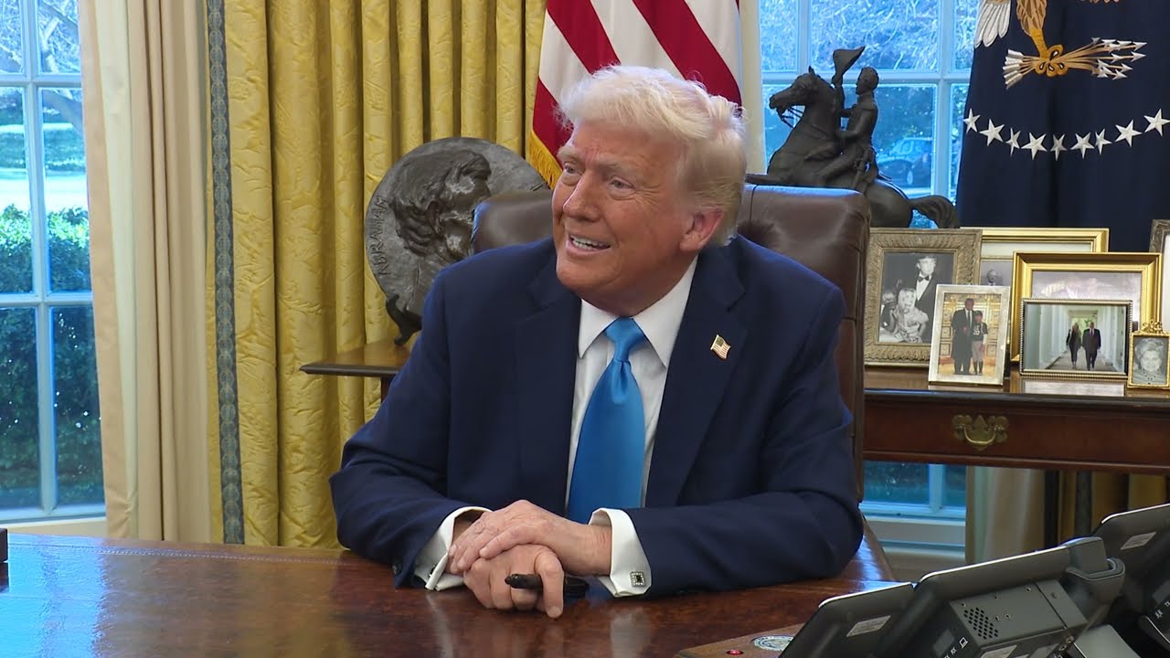 President Trump Signs Executive Orders in the Oval Office, Feb. 4, 2025