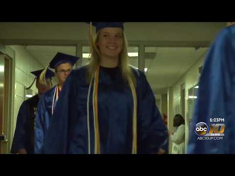High school students marching toward the future