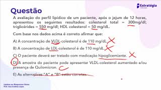 Questões: Lipídios em Bioquímica Clínica
