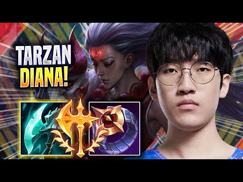 TARZAN PERFECT GAME WITH DIANA! - LNG Tarzan Plays Diana JUNGLE vs Lee Sin! | Season 2022