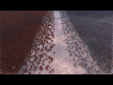 20.000 SPARTANS vs 20.000 FOOTMEN - Ultimate Epic Battle Simulator