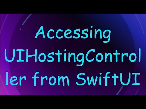 Accessing UIHostingController from SwiftUI