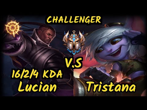 G2 Perkz (LUCIAN) vs TRISTANA - 16/2/4 KDA BOTTOM ADC CHALLENGER GAMEPLAY - EUW