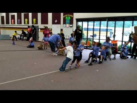 Dad's vs. kids...Field Day fun HES