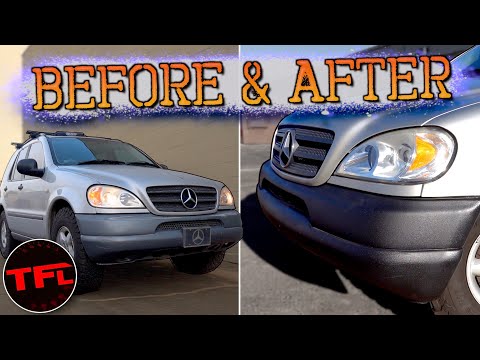 We Completely TRANSFORM The Look Of Our Cheap Mercedes For Just $80!