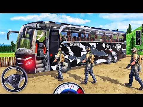 US Army Bus Driving Simulator - Offroad US Transport Duty Driver - Android GamePlay