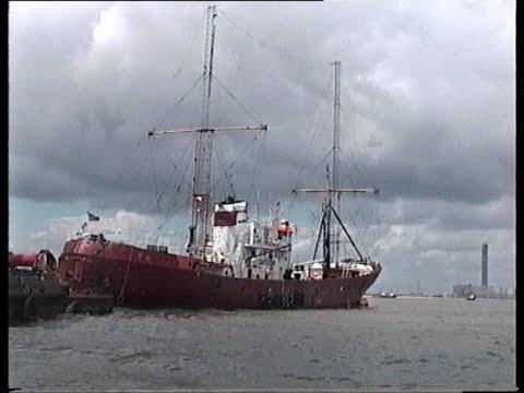 Radio Caroline Ship Ross Revenge at Queenborough June 1998
