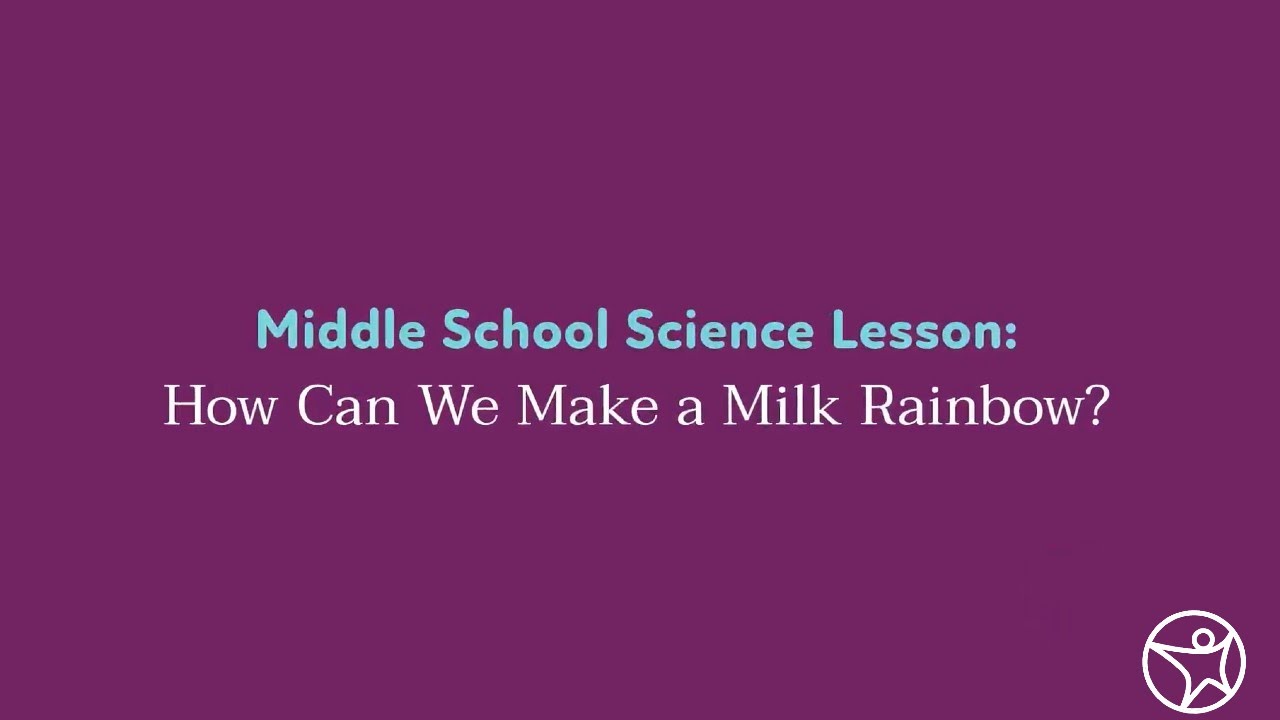 Middle School Science Lesson: How to Make a Milk Rainbow