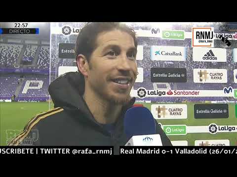 Declaraciones de SERGIO RAMOS post Valladolid 0-1 Real Madrid (26/01/2020)