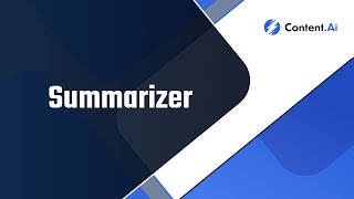 GoZen Content AI Summarizer - Tutorial