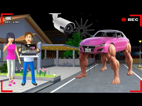 Yuta Mio Panik CCTV Merekam ANOMALI MOBIL YUTA Di Depan rumah 😱| Sakura School Simulator