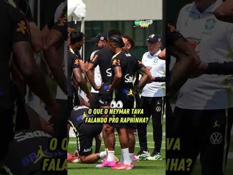 ALERTA DE RESENHA 🚨😂 Do que Raphinha e Neymar estavam rindo no treino? #shorts