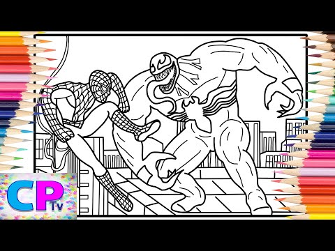 Spiderman Fights Venom Coloring Pages/Different Heaven - Safe And Sound [NCS Release]