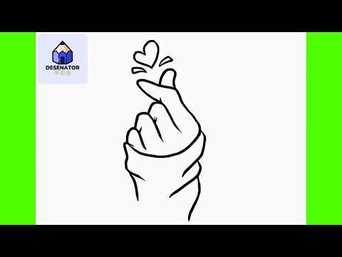 Cum Sa Desenezi O MÂNĂ Cu INIMĂ | Usor Pas cu Pas Tutorial pentru Incepatori